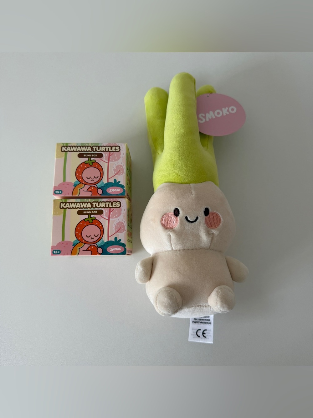 SMOKO 2 kawawa turtles blind box & green onion mochi plush